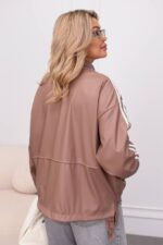 (Копія)Жіноча куртка у спортивному стилі кольору пудра 00546 00547