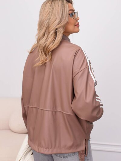 (Копія)Жіноча куртка у спортивному стилі кольору пудра 00546 00547