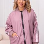 (Копія)Жіноча куртка у спортивному стилі кольору шоколад 00545 00546