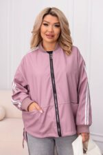 (Копія)Жіноча куртка у спортивному стилі кольору шоколад 00545 00546