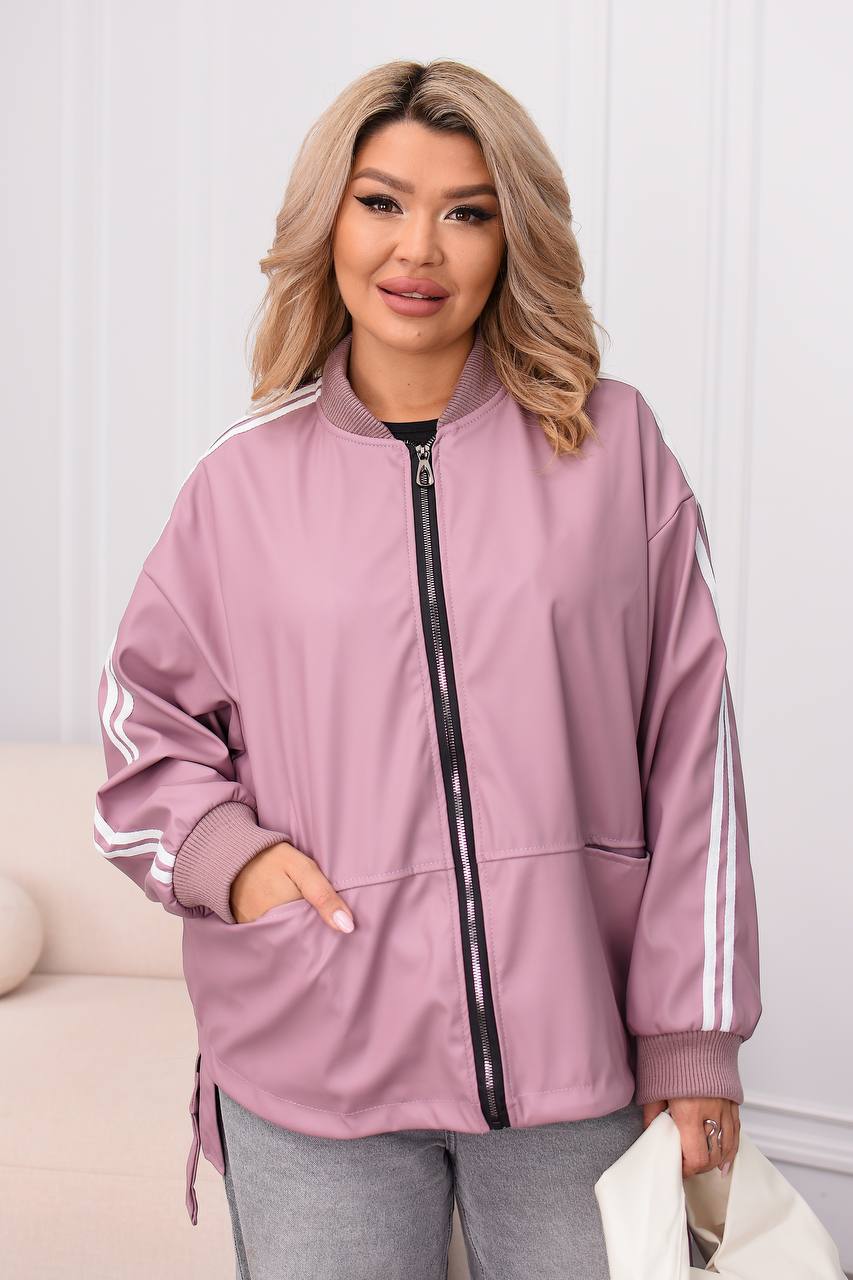 kopiyazhinocha-kurtka-u-sportyvnomu-styli-koloru-shokolad-00545-00546-sa-300-chocolate-1-1 (Копія)Жіноча куртка у спортивному стилі кольору шоколад 00545 00546