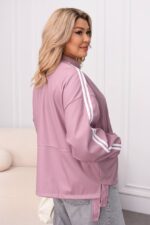 (Копія)Жіноча куртка у спортивному стилі кольору шоколад 00545 00546