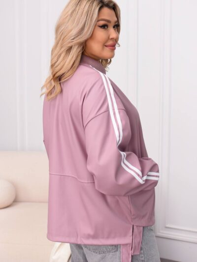 (Копія)Жіноча куртка у спортивному стилі кольору шоколад 00545 00546