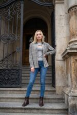 (Копія)Жіноча сорочка у клітинку з фланелі рожевого кольору 00609 00610