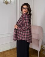 (Копія)Жіноча сорочка у вертикальну смужку чорно білого кольору 00616 00617