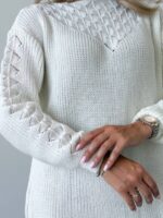 (Копія)Жіноча в’язана сукня з візерунком бузкового кольору 00564 00565