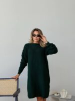 (Копія)Жіноча в’язана сукня з візерунком молочного кольору 00565 00566