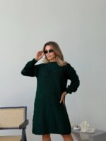 (Копія)Жіноча в’язана сукня з візерунком молочного кольору 00565 00566