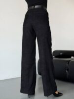 (Копія)Жіночі штани з мікровельвету бежевого кольору 00671 00672