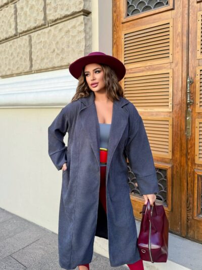 (Копія)Жіночий кардиган з поясом кольору шоколад 00538 00539