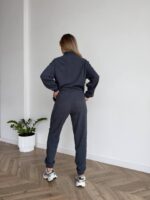 (Копія)Жіночий костюм з вельвету блакитного кольору 00659 00660