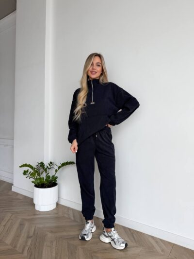 (Копія)Жіночий костюм з вельвету смарагдового кольору 00661 00662