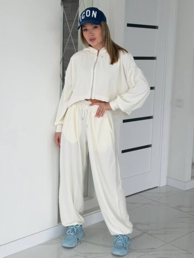 (Копія)Жіночий костюм з велюру кольору графіт 00665 00666