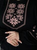 (Копія)Жіночий светр з етнічним візерунком синього кольору 00589 00590