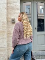 (Копія)Жіночий трикотажний светр кольору пудра 00568 00569