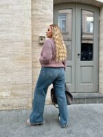 (Копія)Жіночий трикотажний светр кольору пудра 00568 00569