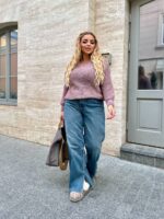 (Копія)Жіночий трикотажний светр кольору пудра 00568 00569