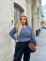 (Копія)Жіночий трикотажний светр кольору темна пудра 00569 00570