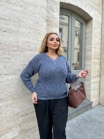 (Копія)Жіночий трикотажний светр кольору темна пудра 00569 00570