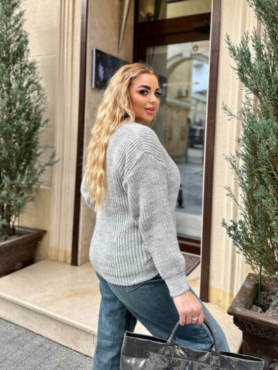 (Копія)Жіночий трикотажний светр синього кольору 00570 00571