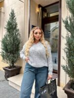 (Копія)Жіночий трикотажний светр синього кольору 00570 00571