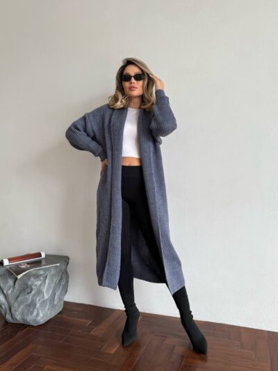 (Копія)Жіночий в’язаний кардиган кольору темна пудра 00553 00554