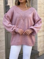 (Копія)Жіночий в’язаний кардиган синього кольору 00554 00555