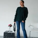 (Копія)Жіночий в’язаний однотонний светр сірого кольору 00591 00592