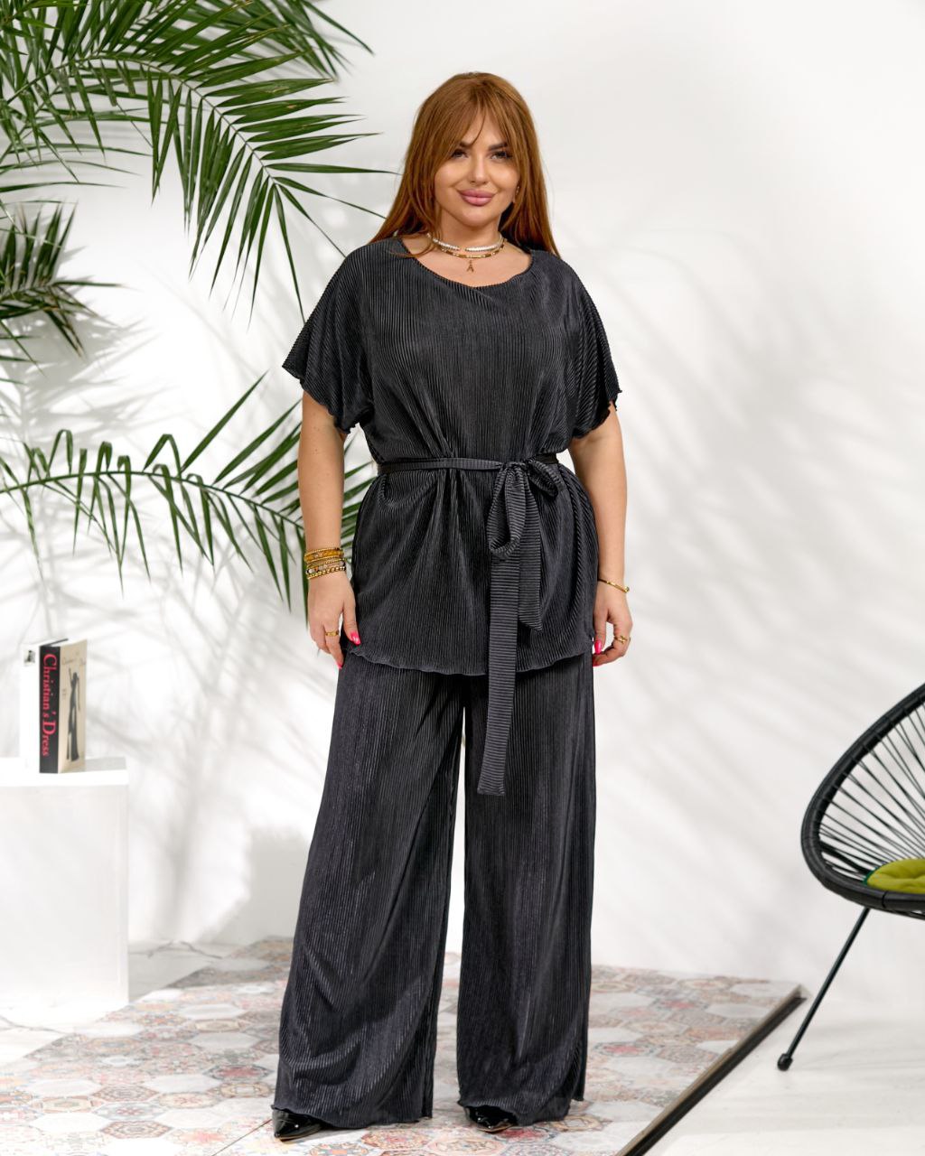 zhinochyj-stylnyj-kostyum-z-poyasom-koloru-temnyj-grafit-00654-na-532-darkgraphite-2 Жіночий стильний костюм з поясом кольору темний графіт 00654