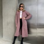 Жіночий в’язаний кардиган кольору темна пудра 00553