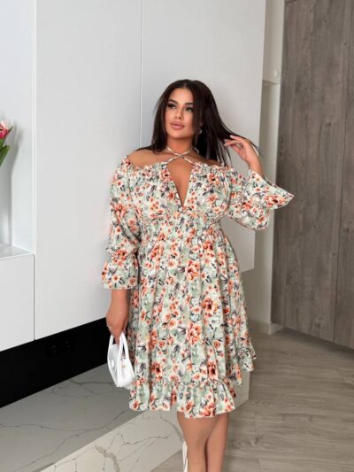 (Копія)Жіноча літня сукня кольору лаванда 00704 00705