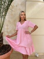 (Копія)Жіноча стильна сукня з мусліну оливкового кольору 00712 00713