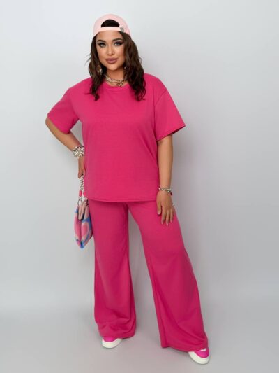 (Копія)Жіночий костюм з двохнитки помаранчевого кольору 00690 00691