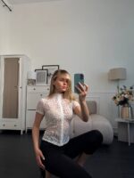 (Копія)Блузка жіноча на гачках чорного кольору 00889 00890