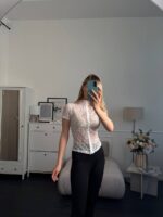 (Копія)Блузка жіноча на гачках чорного кольору 00889 00890