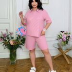 (Копія)Жіночий костюм-двійка кольору графіт 00864 00865