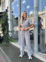 (Копія)Жіночий костюм у стилі casual рожевого кольору 00729 00730