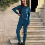 (Копія)Жіночий спортивний костюм кольору мокко 00735 00736