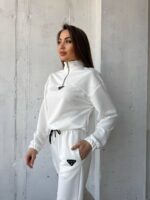 (Копія)Жіночий повсякденний костюм-двійка м’ятного кольору 01018 01019