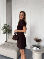 (Копія)Жіноча сукня-сорочка з крепу бежевого кольору 01097 01098
