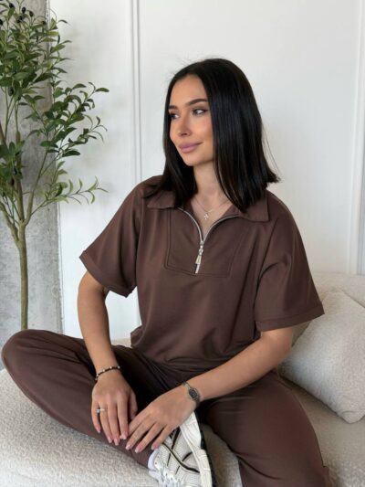 (Копія)Жіночий костюм sport-casual чорного кольору 01167 01168