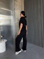 (Копія)Жіночий костюм sport-casual синього кольору 01166 01167