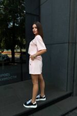 (Копія)Жіночий літній костюм-двійка з шортами малинового кольору 01129 01130