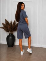 (Копія)Жіночий літній костюм у стилі sport-casual білого кольору 01174 01175