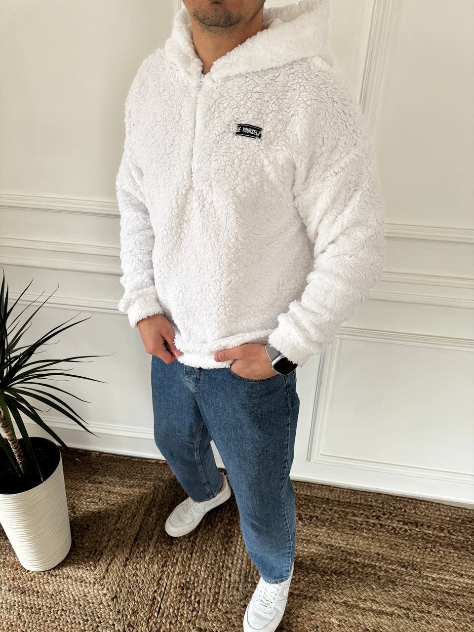 choloviche-khudi-z-kapyushonom-bilogo-koloru-90356-saf-708-white-1 Чоловіче худі з капюшоном білого кольору