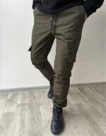 Чоловічі штани карго хакі кольору