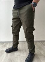 Чоловічі штани карго хакі кольору