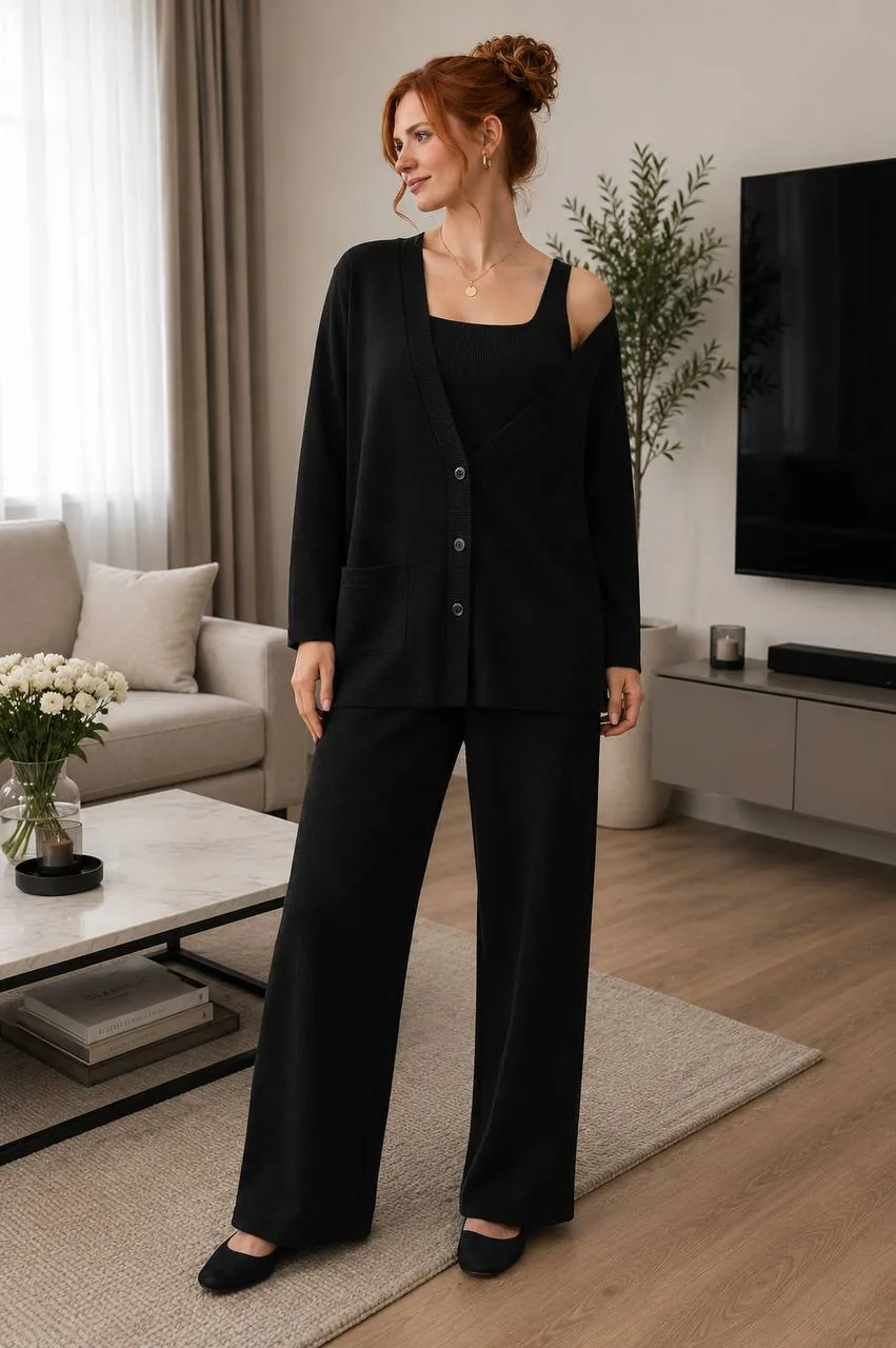 zhinochyj-trykotazhnyj-kostyum-u-rubchyk-chornogo-koloru-90171-es-5968-black-1 Жіночий трикотажний костюм у рубчик чорного кольору