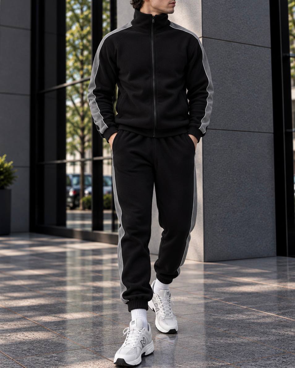 cholovichyj-sportyvnyj-kostyum-z-lampasamy-chornogo-ta-bezhevogo-koloru-90733-svn-1523-974-black-beige-1 Чоловічий спортивний костюм з лампасами чорного та бежевого кольору