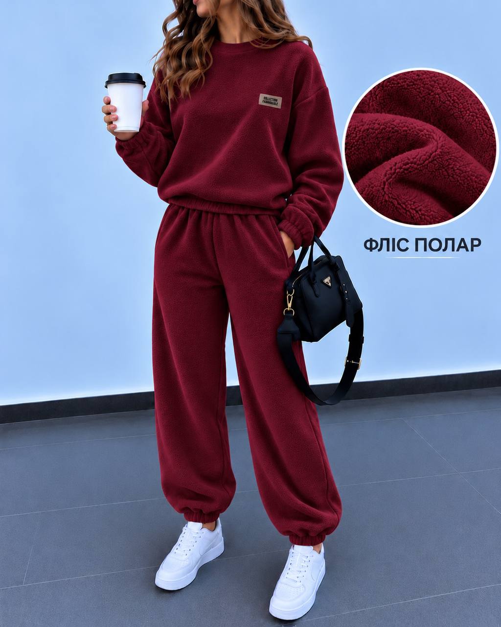 zhinochyj-flisovyj-kostyum-z-manzhetamy-bordovogo-koloru-90798-ao-891-burgundy-1 Жіночий флісовий костюм з манжетами бордового кольору